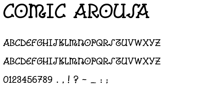 Comic Arousa font